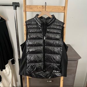 DKNY Black Puffer Vest